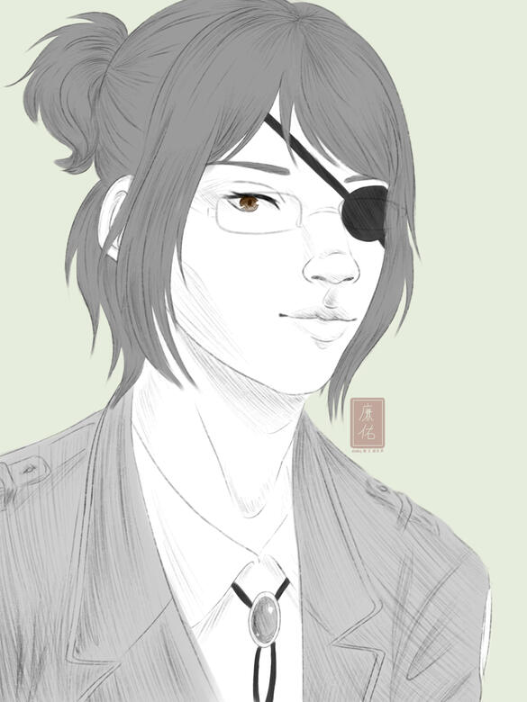 Hange Zoë (Attack on Titan) - portrait