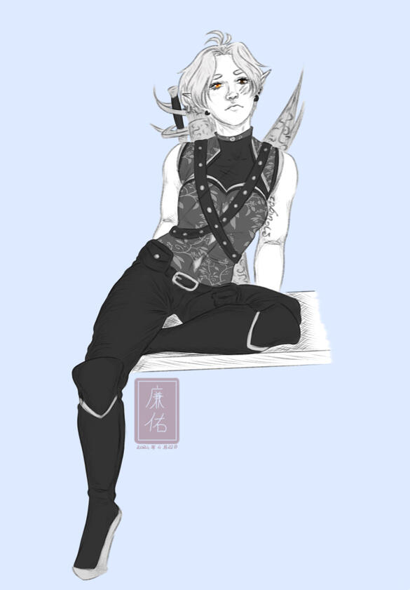 Lumina Liadon (Original dnd character) - full body