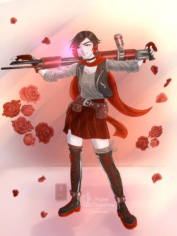 Ruby Rose, alternate universe (RWBY) - full body