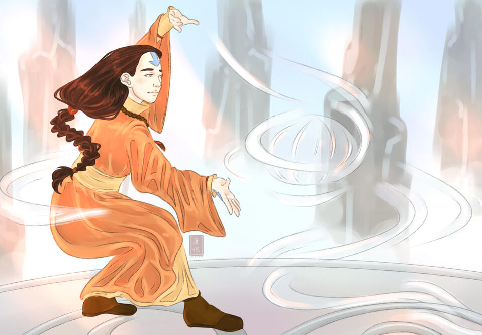 Avatar Yangchen (Avatar: The Last Airbender, Avatar Studios) - full body
